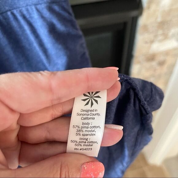 Athleta Seeker Ruched Bodycon Tee Dress Blue XS - Picture 3 of 3